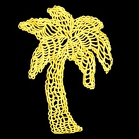 Patch de dentelle en coton soluble dans l'eau, broderie ajourée motif cœur de cocotier, thermocollant, pour costumes nationaux féminins et mariages
