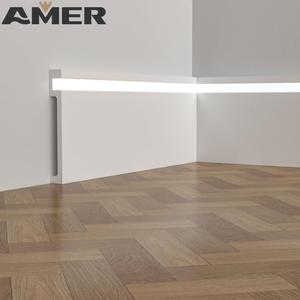 Rongke OEM Factory Waterproof Waterproof 6" <strong>4</strong> 6 <strong>Inch</strong> Mdf <strong>Baseboard</strong> 3d Wall Sticker - Product Image 1
