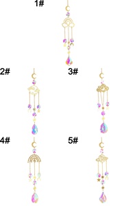 Sun Catcher Crystal Custom Suncatcher Metal <strong>Wind</strong> <strong>Chimes</strong> Indoor Hanging Prism Crystals Rainbow Maker Suncatcher for Home Decor - Product Image 2