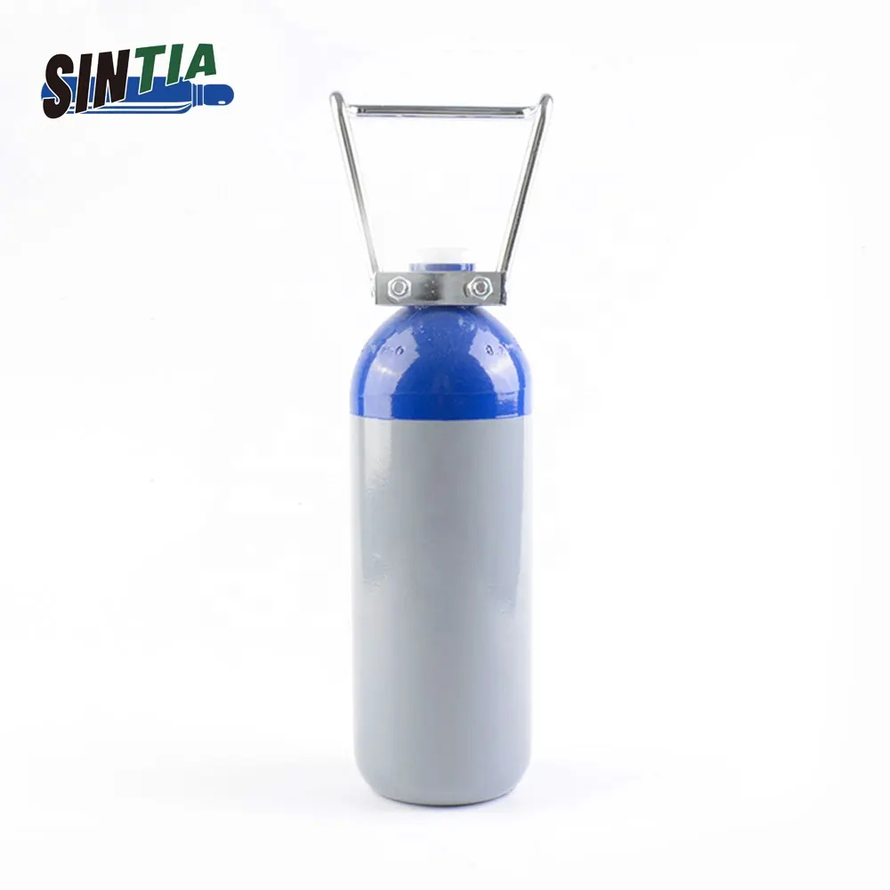 TPED ISO9809-1 Factory Direct Sale High Pressure Seamless Steel 2L/5L/8L/10L Oxygen Gas Cylinder