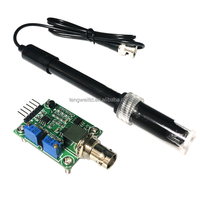 Valeur PH 0-14 module de détection Sonde d'électrode PH Connecteur BNC non rechargeable et rechargeable Moniteur de capteur d'acidité