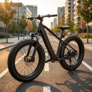 Vélo de montagne électrique ultime à pneus larges, cadre en fibre de carbone, roues en alliage d'aluminium, suspension intégrale, freins à disque hydrauliques - Product Image 2