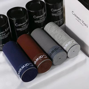 Boxer da <span class=keywords><strong>Uomo</strong></span> in Cotone Modal Traspirante con Grafene, Ultra-Sottili, Comodi, Confezione Regalo, Tinta Unita, Vita Media - Product Image 2