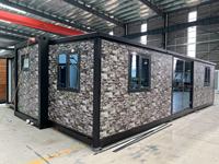 Maisons modulaires préfabriquées extensibles en conteneurs à structure en acier personnalisables de 20 pieds/30 pieds/40 pieds
