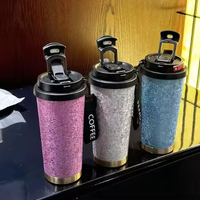 Mug isotherme de luxe en titane pur à double paroi, 500 ml, en acier inoxydable, isolation sous vide, maintien au chaud de 6 à 12 heures
