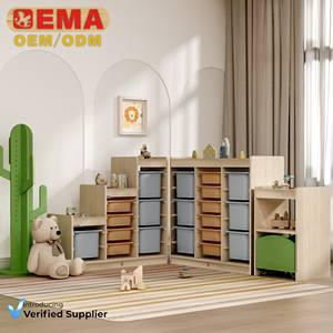 EMA Meubles en bois pour enfants Montessori Ensembles de meubles préscolaires Garde d'enfants Garderie Maternelle Salle de classe Design Pépinière - Product Image 1