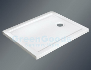 Sartenes rectangulares de acrílico Abs blanco antideslizantes, calidad Premium, personalizados - Product Image 3