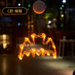 Luz colgante de pared de nuevo estilo para fiesta de boda Navidad Halloween Led <span class=keywords><strong>araña</strong></span> fantasma bruja lámpara de ventosa - Product Image 3