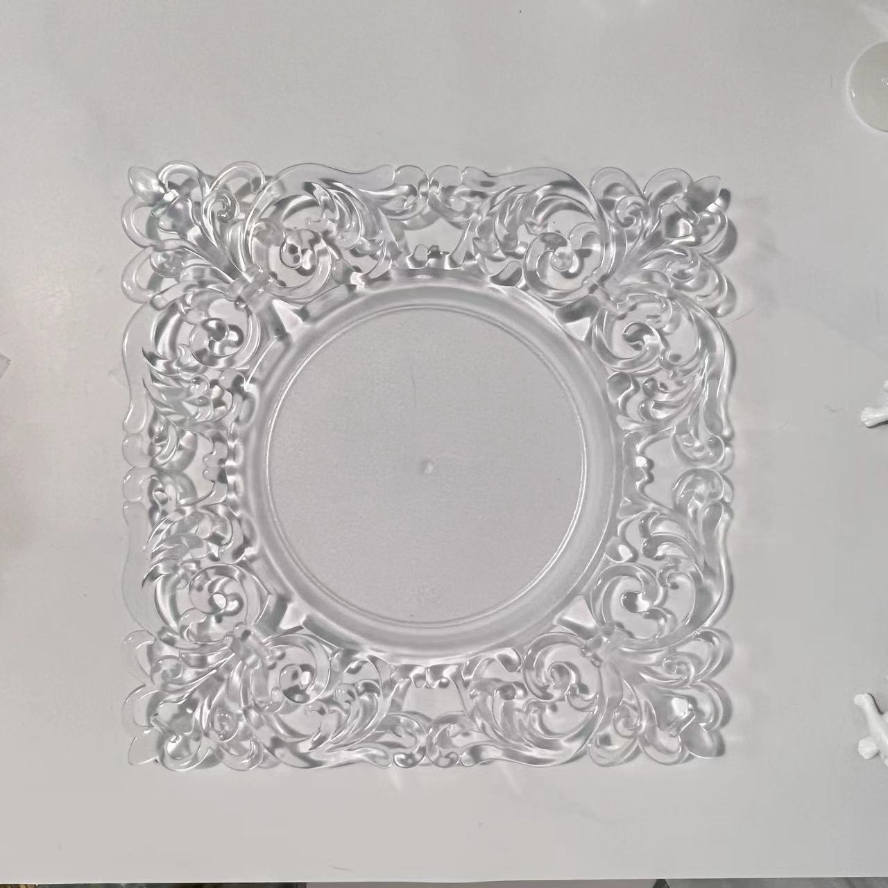 transparent (30*30*2 cm)