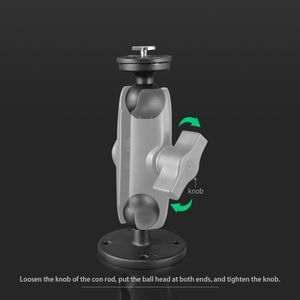 VINmounts with circular base, slide rail base, 9cm dual socket arm combination, <b>stand</b> compatible with car navigation - Product Image 5