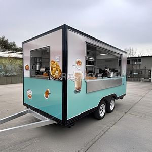 Remolque de Comida Rápida Móvil Personalizado de 14 pies, Totalmente Equipado, con Estándares Estadounidenses, de Fibra de Vidrio, para Helados - Product Image 5