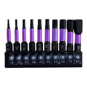 Fuxin Hex <b>Screwdriver</b> <b>Bit</b> <b>Set</b> 1.5-8mm 10-Piece Magnetic Steel Drill <b>Bits</b> For Electric <b>Screwdrivers</b> - Product Image 1