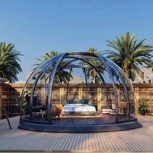 <span class=keywords><strong>Tente</strong></span> ronde extensible en forme <span class=keywords><strong>de</strong></span> dôme pour 6-8 personnes à <span class=keywords><strong>vendre</strong></span> Petite maison capsule pour le glamping Hôtel <span class=keywords><strong>de</strong></span> villégiature <span class=keywords><strong>de</strong></span> luxe Maisons préfabriquées Salle à bulles extérieure - Product Image 5