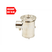 Hygiénique IP69K 0.09KW 0.12HP Boîte de vitesses en acier inoxydable à vis sans fin Étanche Sus304 Moteur à engrenages en acier inoxydable à engrenages variables