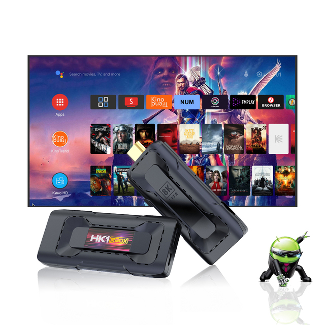 4K Full HD Android TV Mini Stick with Wifi and BT RK3528 Chip for Google Play 1-Year Warranty 13 Android TV Stick