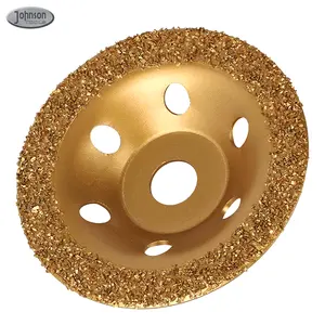 Brazed Diamond Cutting Grinding Wheel Disc Tungsten Carbide Grinding Wheel Plate for Polishing Rubber, Wood Fabric Tires