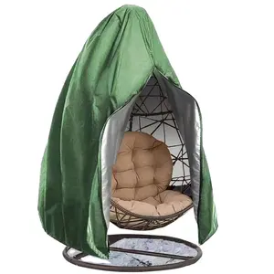 Alta calidad directa de fábrica Real al aire libre gran oferta columpio huevo silla Shell cubierta al aire libre jardín impermeable colgante silla cubierta