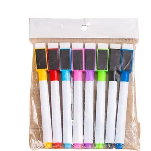 Classic Style 8 Colors Assorted Dry Erase Magnet Whiteboard Markers in Premium Quality