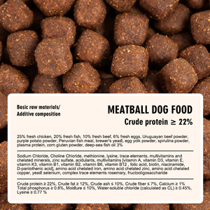 Nourriture sèche pour chiens adultes de grande race, glucosamine et chondroïtine pour la santé des articulations, gros croquettes pour le nettoyage des dents, 10 kg - Product Image 2