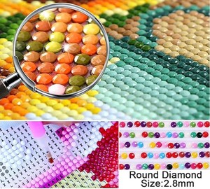 Kit di Pittura <span class=keywords><strong>Diamante</strong></span> Fai-da-Te in Acrilico per Adulti, Decorazione Casa con Motivo Casa Cartoon in Campagna - Product Image 5