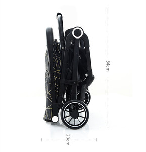 Poussette Bébé 4 en 1 Simple, Pliable, Portable, avec Positions Assise et Allongée, Landau <span class=keywords><strong>Parapluie</strong></span> et Chariot de Transport - Product Image 6
