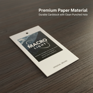 Étiquettes PVC transparentes personnalisées, papier avec logo en relief et étiquettes suspendues en cordon de coton pour vêtements - Product Image 3