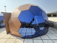 Dôme géodésique en verre pour maison, tente, glamping, hôtel, prix d'usine, vente chaude