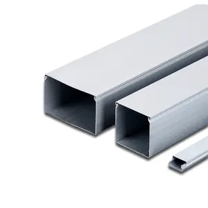 150*100mm tamaño eléctrico cuadrado aleación de aluminio Metal Cable Trunking organizador de cables