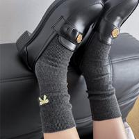 Chaussettes pour femmes style ballet, avec joli nœud, respirantes, tricotées, longueur mi-mollet, pour le printemps, usage quotidien, chaudes, fines, logo personnalisé