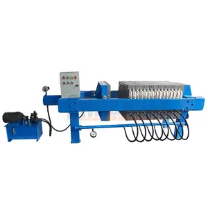 Hydraulic Membrane Press Filter For Solid Liquid Separation, Wastewater Sludge Dewatering Filter Press Machine