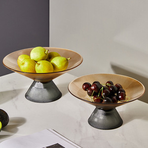 Frutero Decorativo de Vidrio con Base de Vidrio, Estilo Nórdico/Europeo/Luxo Ligero, para la Sala de Estar - Product Image 3