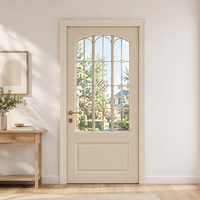 DEMEA Porte intérieure en bois massif de haute qualité, style français classique, à double coulissage latéral, moderne, pour salon et appartement