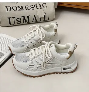 รองเท้ากีฬาสไตล์เรโทรรุ่นใหม่ 026 ทุกแบบ พื้นหนานุ่มพิเศษ สีขาวระบายอากาศได้ดี เหมาะสำหรับการเดินในฤดูร้อน - Product Image 4