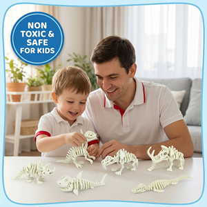 Figurine de squelette de dinosaure articulé imprimée en 3D, modèle d'animal fossile flexible et mobile, jouet éducatif pour enfants, décoration de bureau - Product Image 6