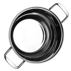 Ollas de Cocina de Acero Inoxidable 304 de Lujo, 26/28/30/32 CM, con Tapa de Vidrio de 2 Capas y Asas, Aptas para Inducción y Gas, Gran Venta - Product Image 4