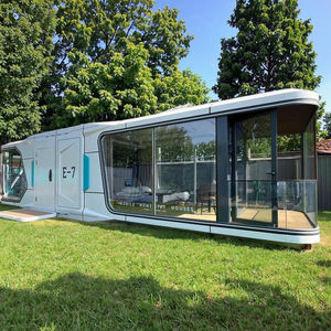 Mini Casa Capsula Spaziale Mobile Prefabbricata di Lusso di Alta Qualità con 2 Camere da Letto in Acciaio per Uso Esterno <span class=keywords><strong>Hotel</strong></span> e Appartamento - Product Image 4