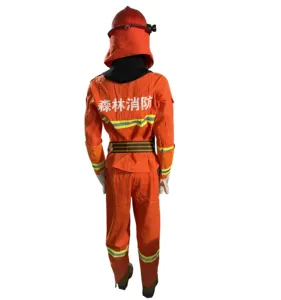 Orange Feuerwehr kleidung EN469 Zertifikat Feuerwehr mann Feuer uniform Anzug