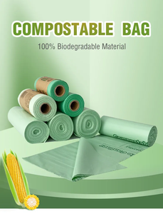 Custom Heavy Duty Eco Friendly PLA <strong>Plastic</strong> Garbage Bag 100% Biodegradable Compostable Household Kitchen Trash <strong>Compost</strong> <strong>Bin</strong> - Product Image 2