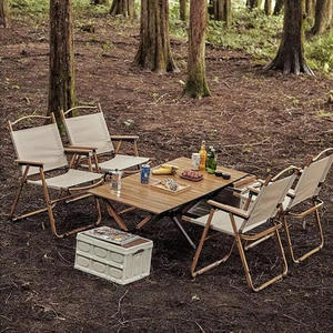 Ensemble de chaise pliante d'extérieur moderne et de table solide en gros, équipement portable pour le <span class=keywords><strong>camping</strong></span> et la pêche - Product Image 5