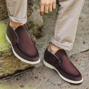 Mocassins mi-hauts pour hommes YT Oem 6607, légers et confortables, bout rond, chaussures bateau plates classiques décontractées - Product Image 3