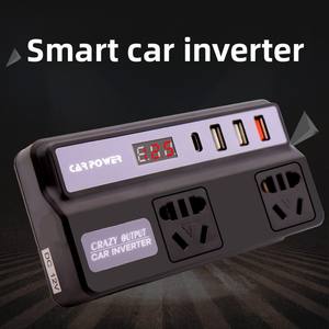 कार इन्वर्टर चार्जर dc12v/24v से dc110v/220v सॉकेट पावर इन्वर्टर एडाप्टर फास्ट चार्जिंग ऑटोमोबाइल इन्वर्टर - Product Image 4