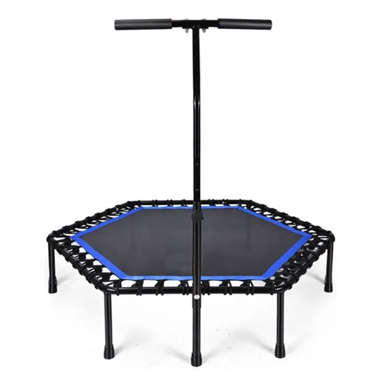 Pieghevole per adulti esercizio Indoor trampolino Bungee Rebounder ginnastica allenamento rettangolo Fitness salto Bungee Mini trampolino