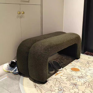 Tabouret carré pour changer les chaussures, tabouret moderne en tissu tufté, <span class=keywords><strong>banc</strong></span> d'appoint <span class=keywords><strong>de</strong></span> <span class=keywords><strong>lit</strong></span> doux pour chambre à coucher ou salon pour hôtels et villas - Product Image 3