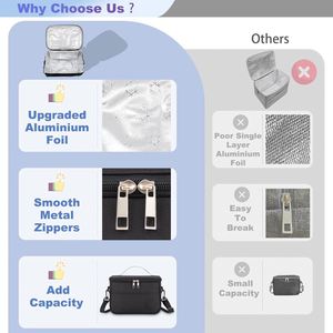 Sac isotherme pour le déjeuner en aluminium avec logo personnalisé, très vendu, pour femmes et enfants - Product Image 2
