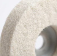 Disque de polissage en feutre de laine pour acier inoxydable, métal, bois, meubles, haute qualité