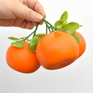 Orange Simulation <b>Model</b> Home Teaching <b>Foam</b> Leaf for Christmas Decorations Fake Orange Leaf - Product Image 1