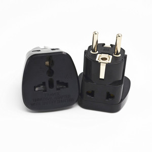 1 a 2 tipo E/F de viaje adaptador de enchufe para Rusia, Ucrania de la UE de conversión - Product Image 2