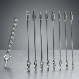 เครื่องมือผ่าตัดกระดูกและข้อแบบยืดหยุ่นชนิดมีรูตรงรุ่น OldMed Cannulated Flexible Reamer Fix Beat ผลิตจากเหล็กกล้าไร้สนิมคุณภาพสูงของเยอรมัน ได้รับมาตรฐาน CE/ISO ใช้ซ้ำได้ - Product Image 3