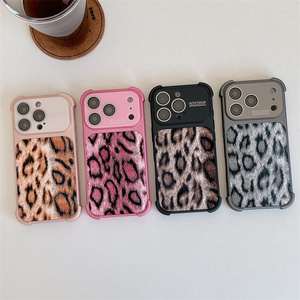 เคสโทรศัพท์ลายเสือดาวหนังแท้สำหรับ iPhone 17 16 15 14 Pro Max พร้อมกระจกกันกระแทกเลนส์กล้อง ฝาหลังลายสัตว์ รุ่นใหม่ - Product Image 2