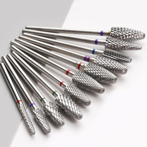 Jeu professionnel de 5 embouts coniques en carbure de tungstène de 3/32 po pour ponceuse à ongles, pour l'élimination rapide de l'acrylique et du gel, outils de manucure russe - Product Image 2